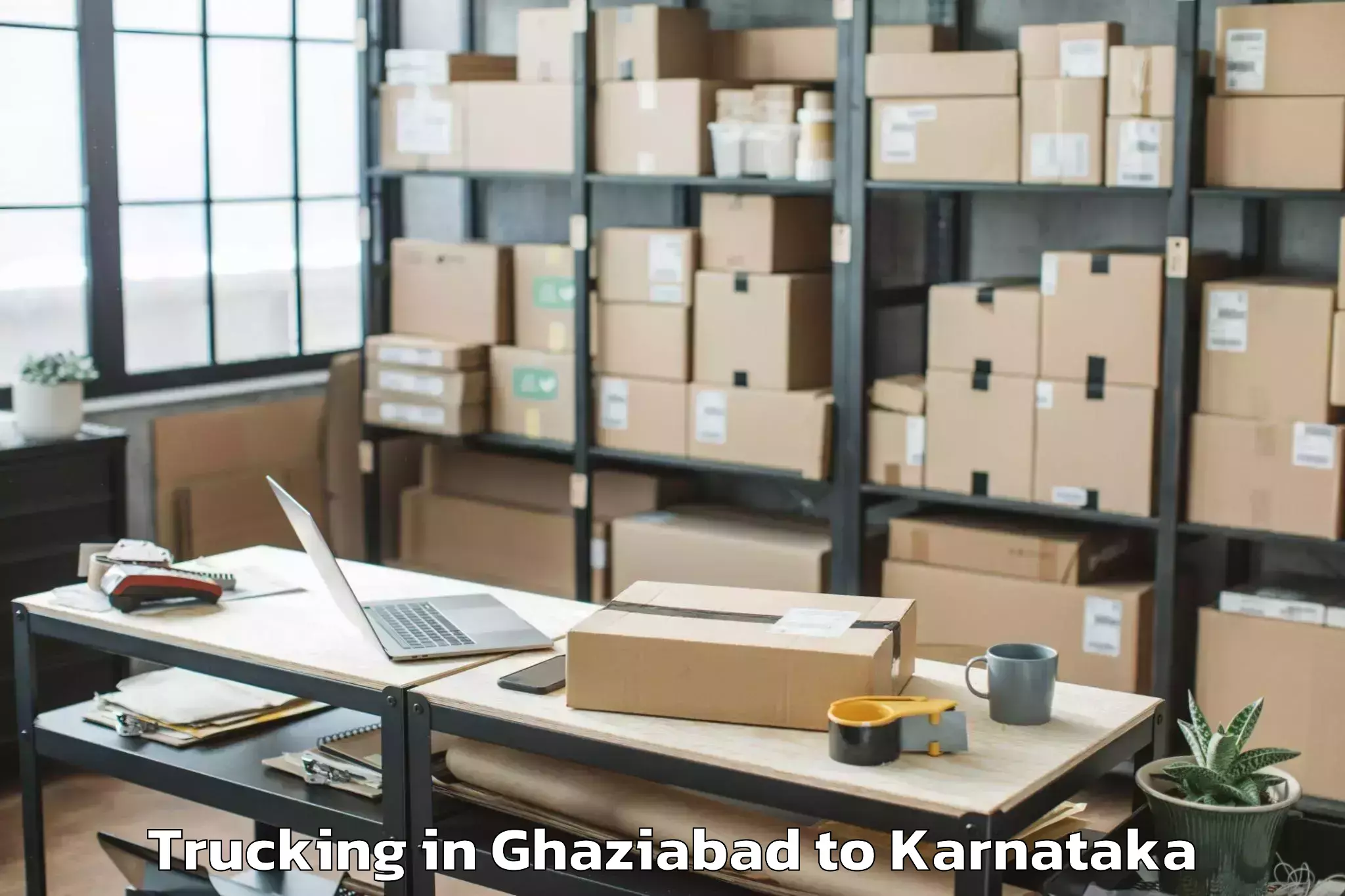 Book Ghaziabad to Lingasugur Trucking Online